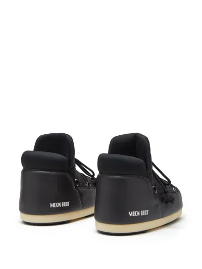 Moon Boot Flat Shoes Blacks And Greys In Black