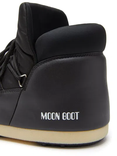 Moon Boot Flat Shoes Blacks And Greys In Black