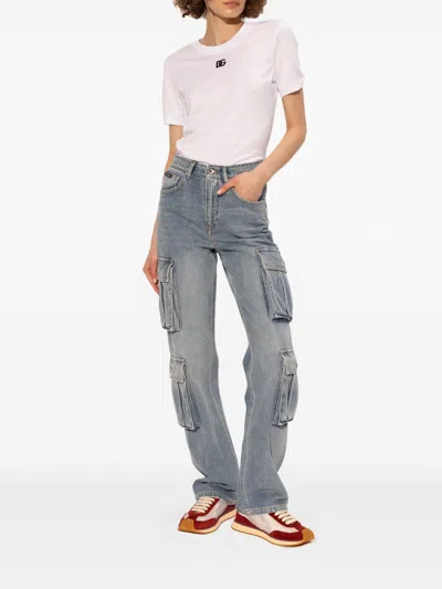 Dolce & Gabbana Dg Cushion Sneakers In Printed Nylon In Multi