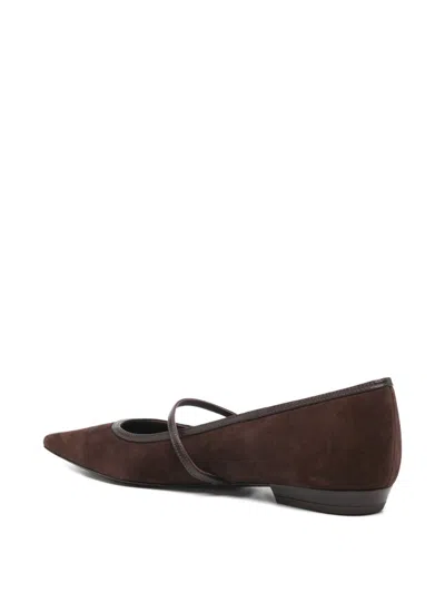 Tory Burch Flat Shoes Dark Cocoa Brown