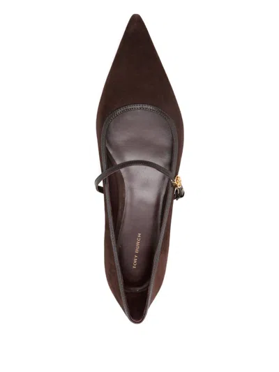 Tory Burch Flat Shoes Dark Cocoa Brown
