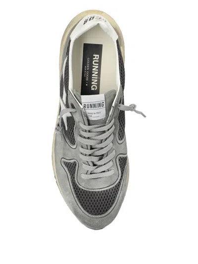 Golden Goose Multicolor Suede And Mesh Running Sneakers In Gray