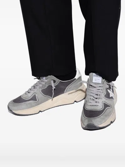 Golden Goose Multicolor Suede And Mesh Running Sneakers In Gray