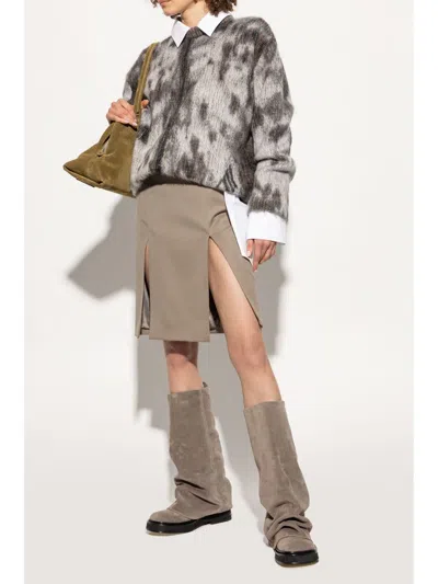 Attico Flat Shoes Light And Natural In Brown