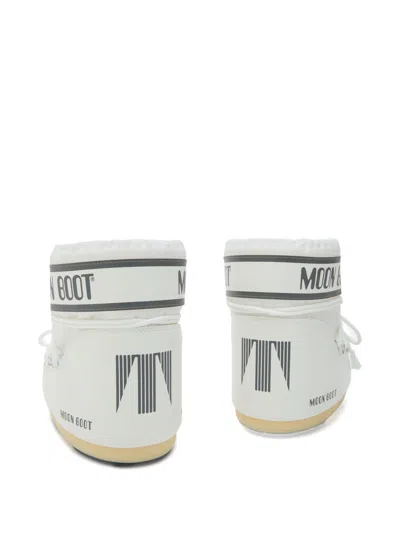Moon Boot Icon Low Nylon White Snow Boots In White