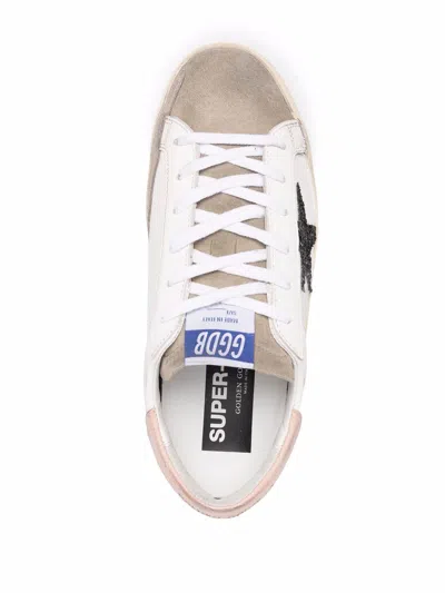 Golden Goose Flat Shoes White/taupe/black/dovegrey In White