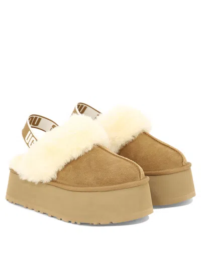 Ugg "funkette" Slippers In Gold