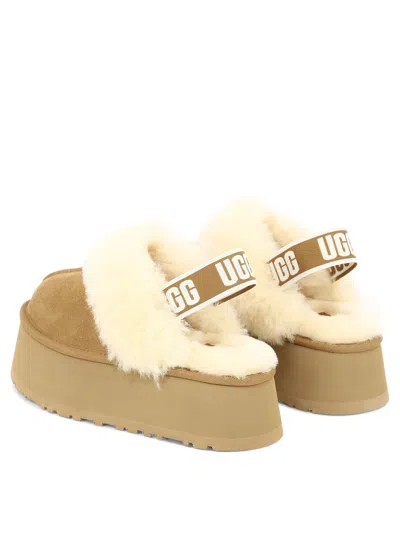 Ugg "funkette" Slippers In Gold