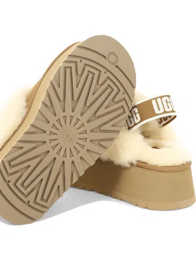 Ugg "funkette" Slippers In Gold