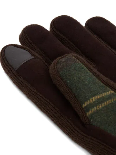 Barbour Gloves Tartan In Brown
