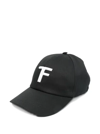 Tom Ford Baseball Hat With Logo In Black