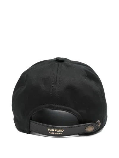 Tom Ford Baseball Hat With Logo In Black