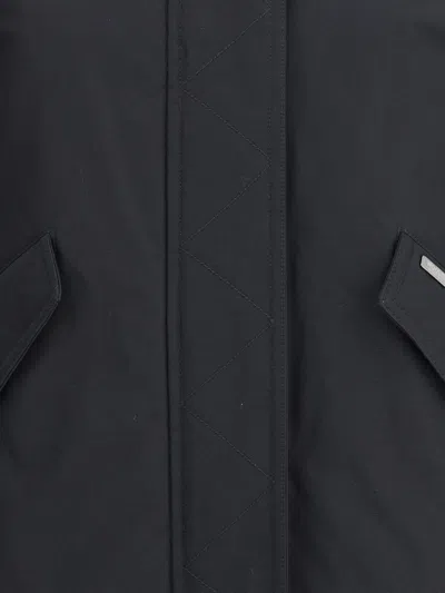 Woolrich Military Jacket In Black