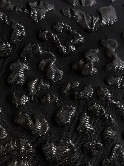 Pinko Jacquard Textured Jacket In Black