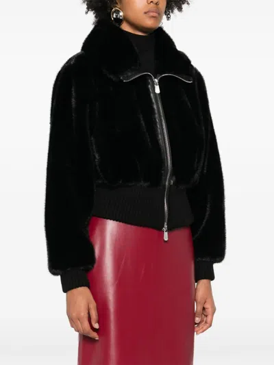 Pinko Jackets Blacks And Greys In Multi