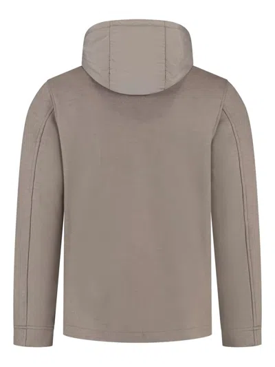 Woolrich Knitted Wool Shirt Jacket In Brown