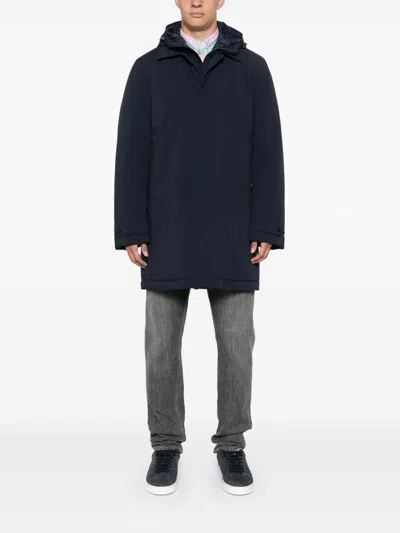 Woolrich Jackets Melton Blue In Blue