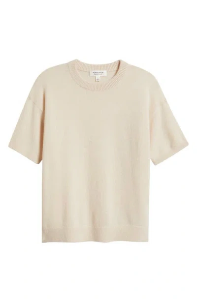 Nordstrom Short Sleeve Cashmere Sweater In Neutral