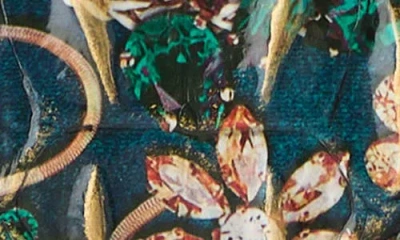 Brahmin Ady Croc Embossed Leather Wallet In Green