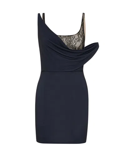 Maison Sél Women's Mini Reverie Dress – Black In Black