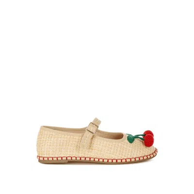 Rag & Co Women's Neutrals Brunch Date Cherry Accent Mary Jane Flats In Beige By  In Multi
