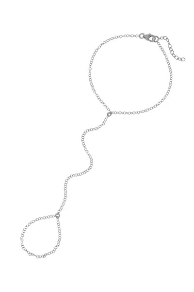 Naiia Women's Reign Hand Chain - Silver In Silver