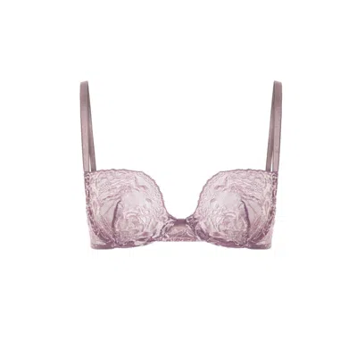 Mers Silk Women's Lilly Pink Lace Bra In Pink