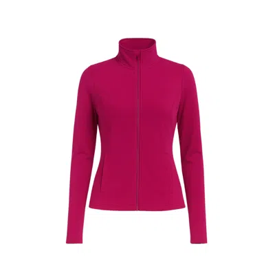 Altra Volta Women's Purple Long Sleeve Burgundy Performance Jacket In Purple