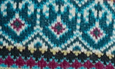 Seasalt Cornwall Percella Cove Fair Isle Merino Wool Blend Cardigan In Green