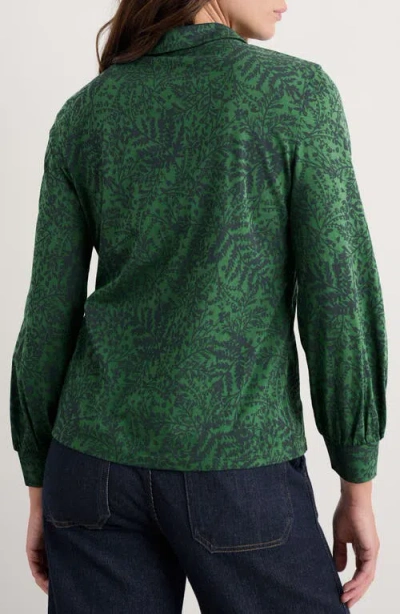 Seasalt Cornwall Misty Sky Branch Print Popover Top In Gray