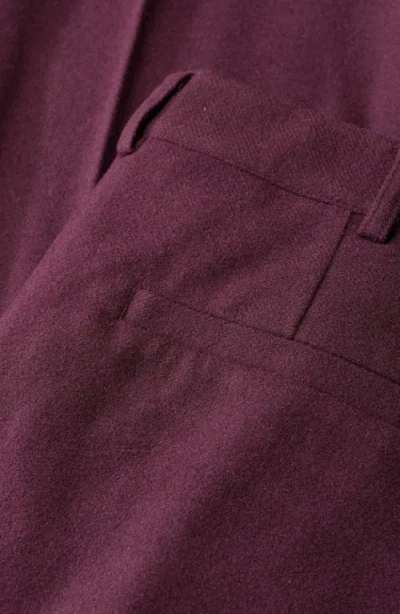 Seasalt Cornwall Lowena Straight Leg Recycled Wool Blend Pants In Burgundy