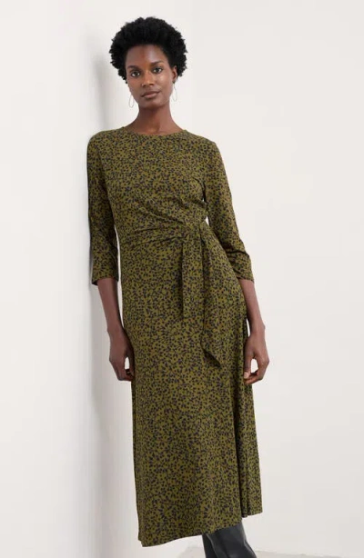 Seasalt Cornwall Fettling Jersey Midi Dress In Green