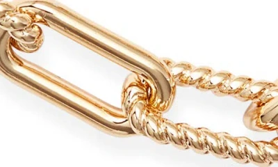 Nordstrom Textured Chain Link Necklace In Gold