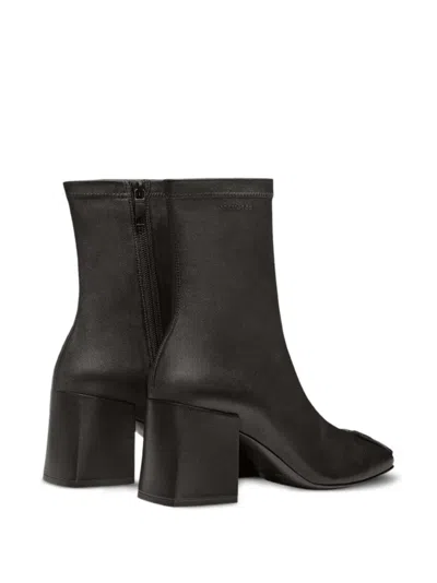 Courrèges Reedition Ankle Boots With 70mm Block Heel In Black