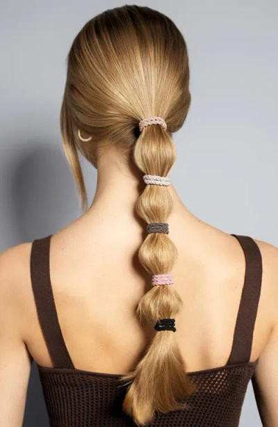 The Hair Edit 5-pack Braided Hair Ties In Multi