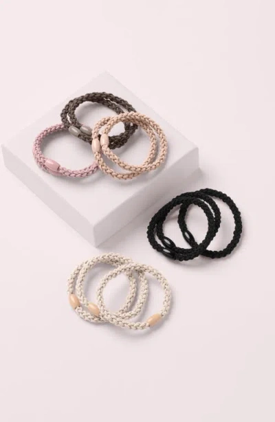 The Hair Edit 5-pack Braided Hair Ties In Multi