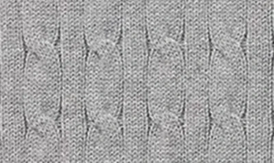 Polo Ralph Lauren Kids' Cotton Cable Knit Crewneck Sweater In Gray