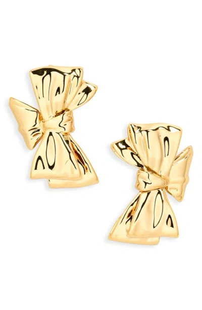 Jennifer Fisher Small Bow Stud Earrings In Gold