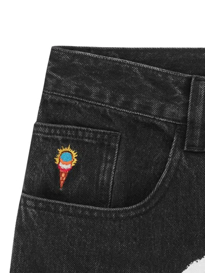 Icecream Running Dog Graphic-printed Jeans In Multi