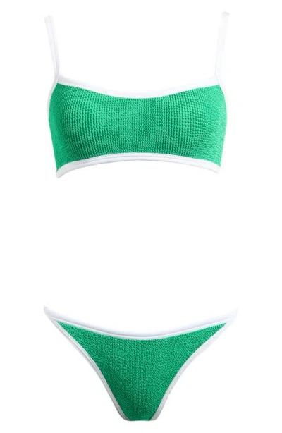 Hunza G Tyler Bikini Top In Green