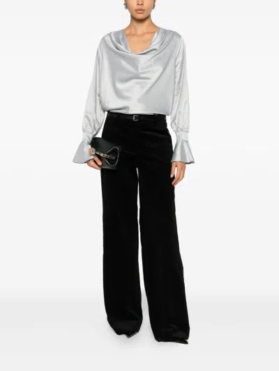 Pinko Filipa Blouse With Cowl Neck In White