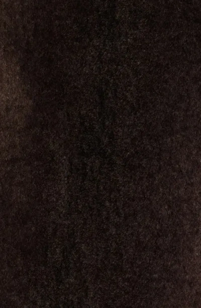 Madewell Bubble Faux Fur Bomber Jacket In Brown