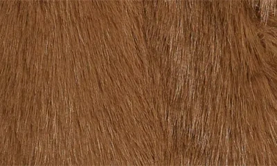 Stand Studio Samara Faux Fur Jacket In Brown