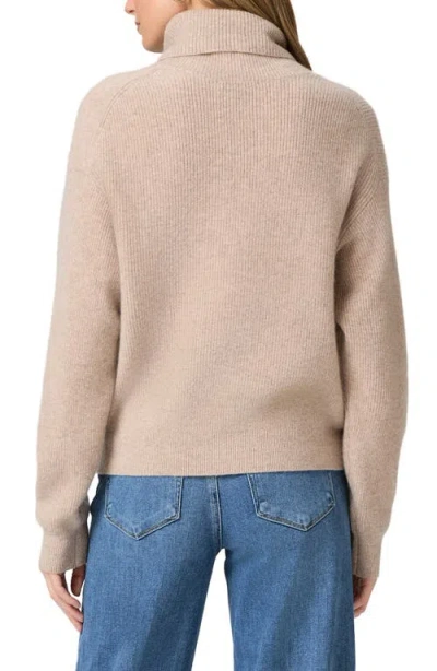 Paige Aria Turtleneck Cashmere Sweater In Brown