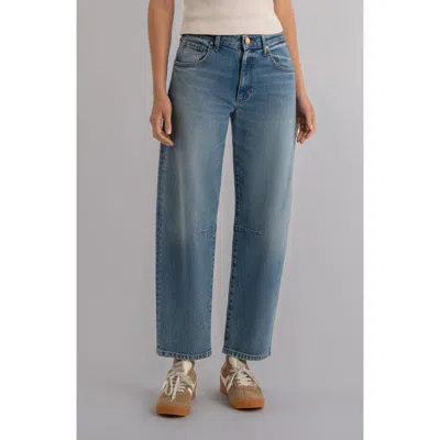 Kut From The Kloth Ashton High Waist Ankle Barrel Jeans In Blue