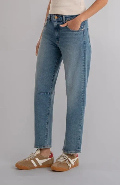 Kut From The Kloth Ashton High Waist Ankle Barrel Jeans In Blue