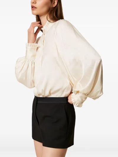 Twinset Shorts Blacks And Greys In Multi