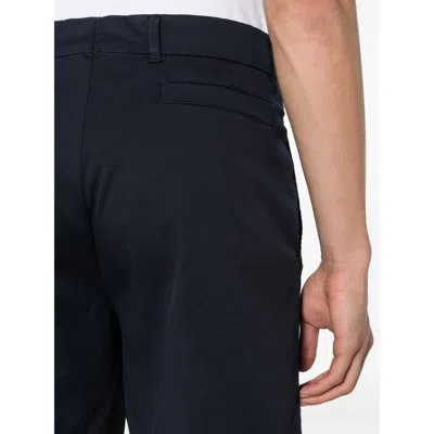 Brunello Cucinelli Men Cotton Bermuda Shorts In Blue