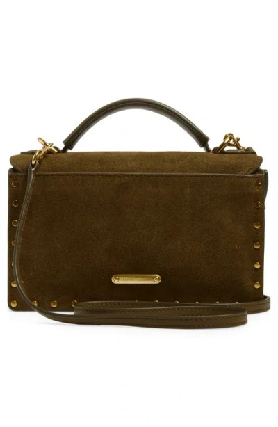 Rebecca Minkoff Darren Suede Crossbody Bag In Brown