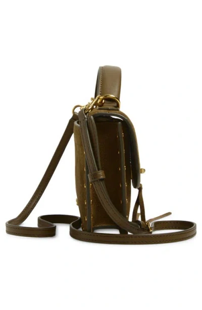 Rebecca Minkoff Darren Suede Crossbody Bag In Brown